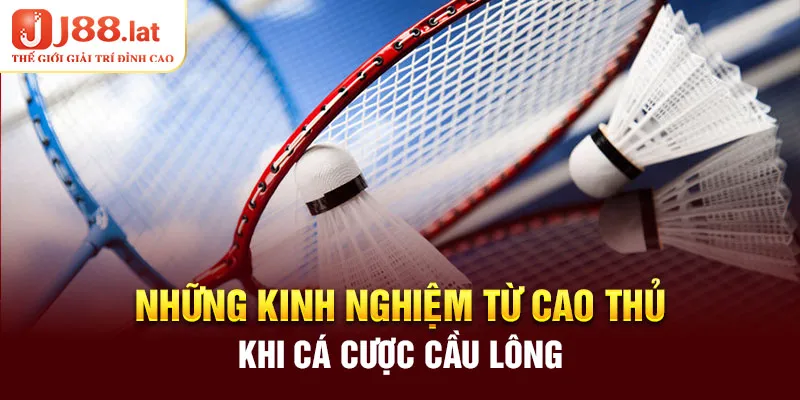 Những kinh nghiệm từ cao thủ khi cá cược cầu lông